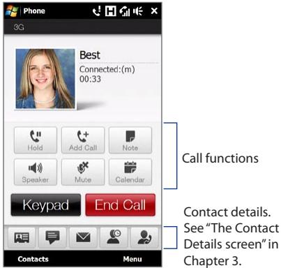 HTC TOUCH PRO 2 - Using the call functions - 1