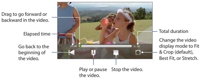 HTC TOUCH PRO 2 - Playing videos - 1