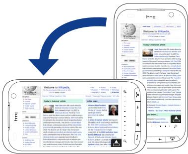 HTC TOUCH PRO 2 - To change the screen orientation - 1