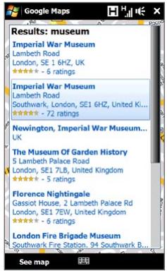 HTC TOUCH PRO 2 - Searching a place of interest - 2