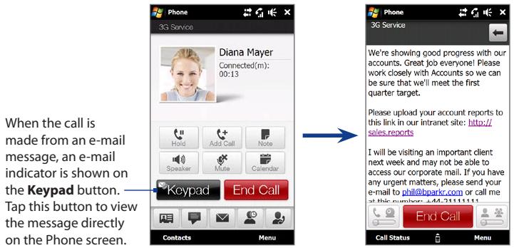 HTC TOUCH PRO 2 - From an open e-mail - 2