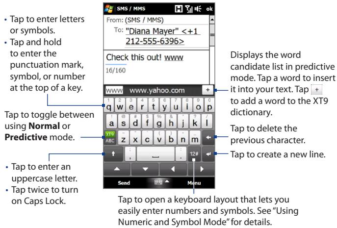 HTC TOUCH PRO 2 - Using the Full QWERTY - 1