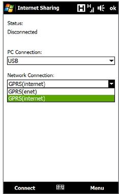 HTC TOUCH PRO 2 - Setting up your device as a USB modem - 1