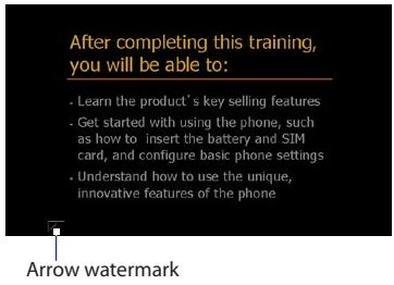 HTC TOUCH PRO 2 - To display the presentation as a slideshow - 1