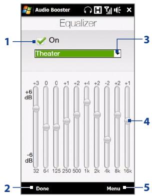HTC TOUCH PRO 2 - To open Audio Booster - 1