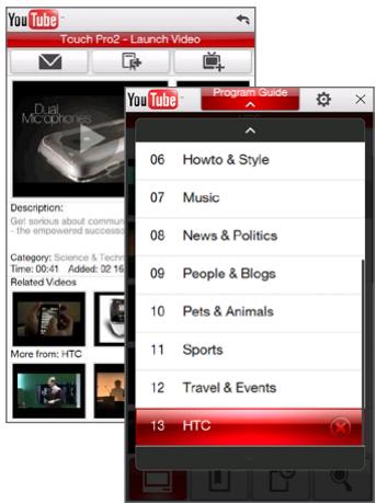 HTC TOUCH PRO 2 - To add a new channel - 1