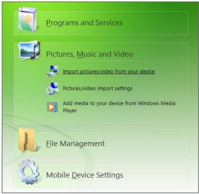 HTC TOUCH PRO 2 - Using Windows Mobile Device Center - 1