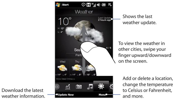 HTC TOUCH PRO 2 - Weather - 1
