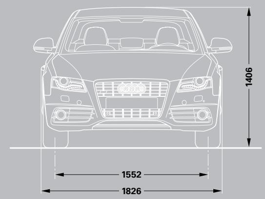 AUDI A4 ALLROAD QUATTRO - S4 quattro® Saloon dimensions - 1