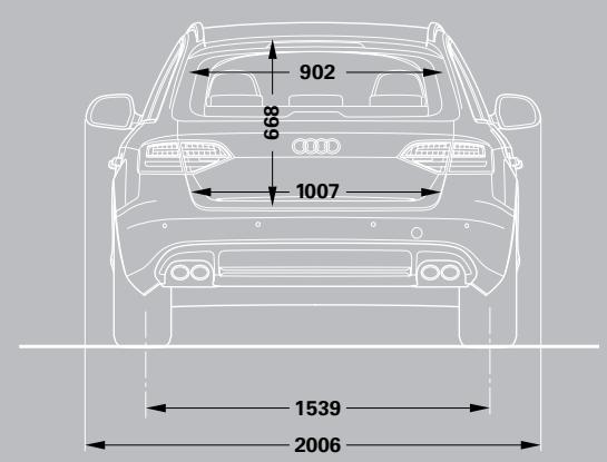 AUDI A4 ALLROAD QUATTRO - S4 quattro® Avant dimensions - 3