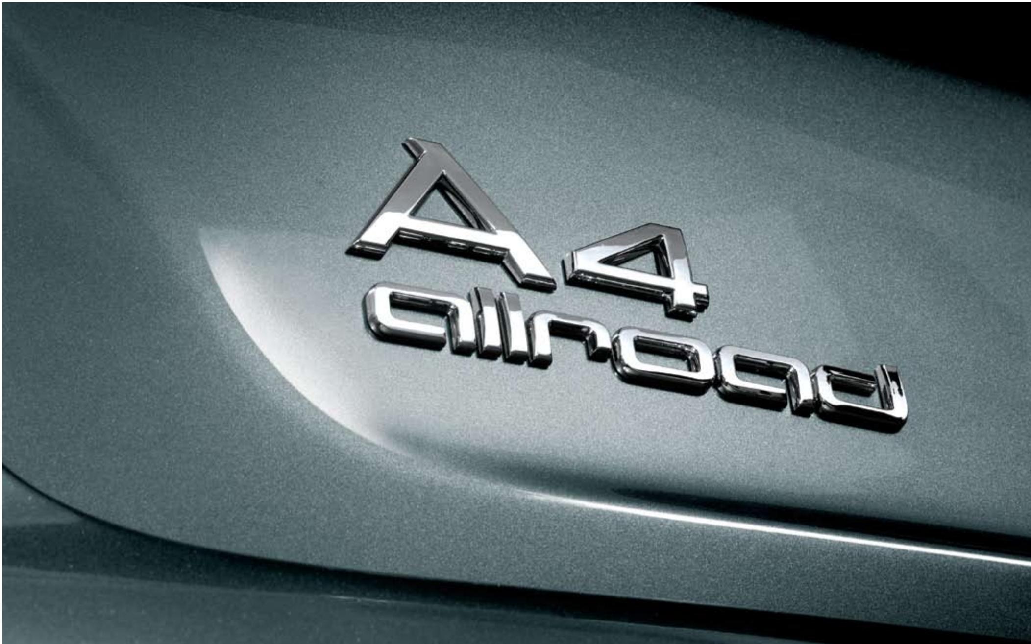 AUDI A4 ALLROAD QUATTRO - Technical data A4 allroad - 1