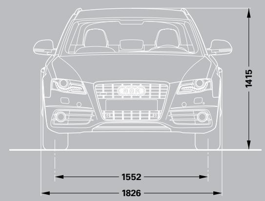 AUDI A4 ALLROAD QUATTRO - S4 quattro® Avant dimensions - 1