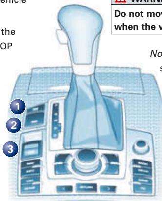 AUDI S6 - Selector lever positions - 1