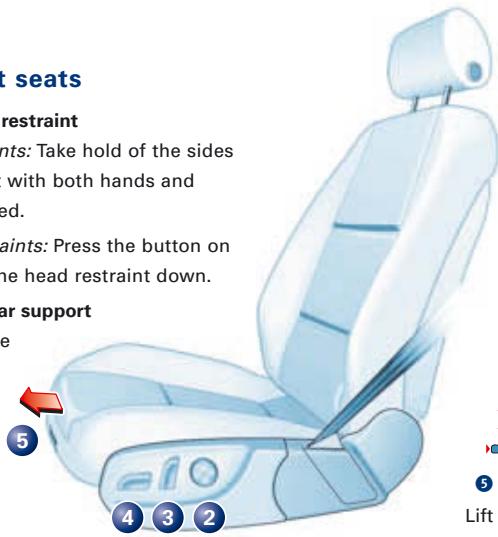 AUDI S6 - Adjusting lumbar support - 1