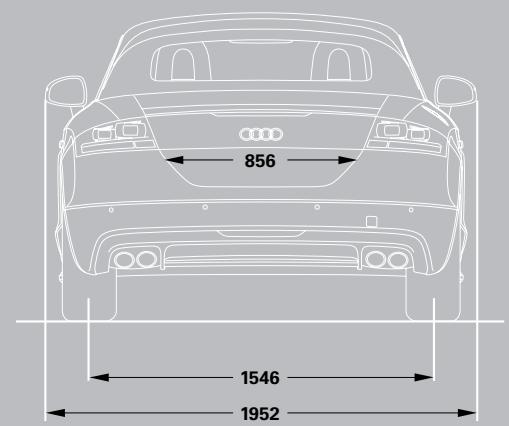 AUDI TT ROADSTER - TTS Roadster dimensions - 3