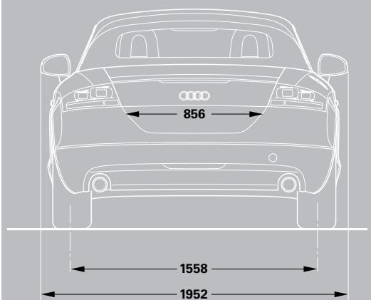 AUDI TT ROADSTER - TT Roadster dimensions - 3