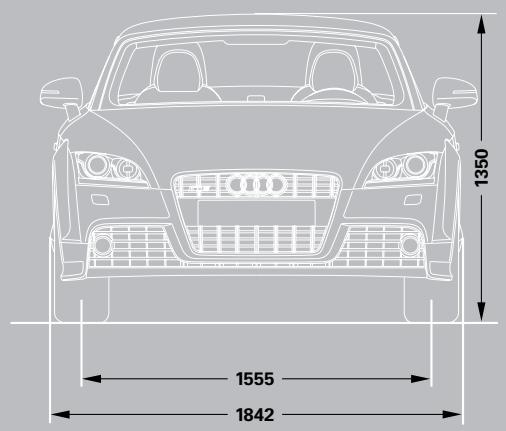 AUDI TT ROADSTER - TTS Roadster dimensions - 1