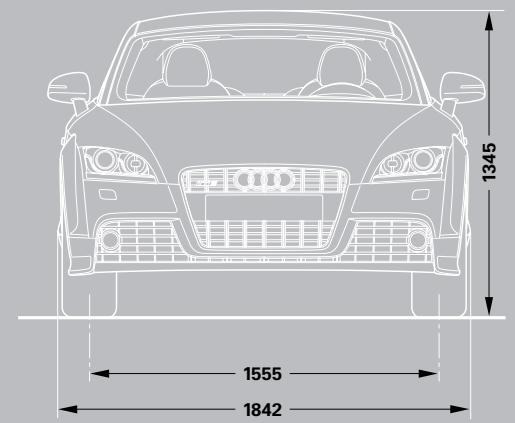 AUDI TT ROADSTER - TTS Coupé dimensions - 1