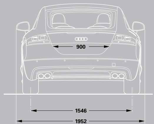 AUDI TTS COUPE - TTS Coupé dimensions - 3