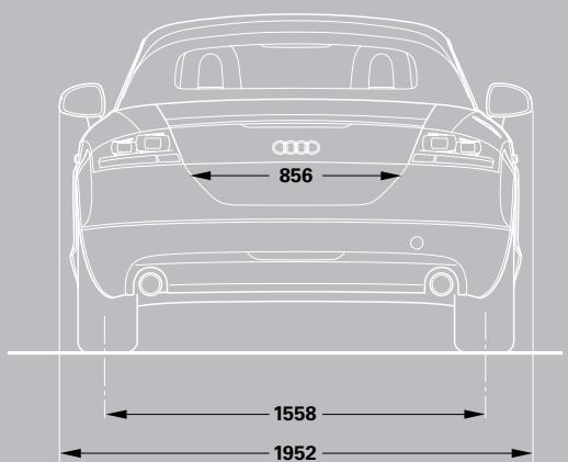AUDI TTS COUPE - TT Roadster dimensions - 3