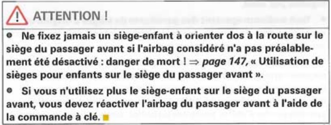 AUDI TT MK2 - Surveillance du système airbag - 1