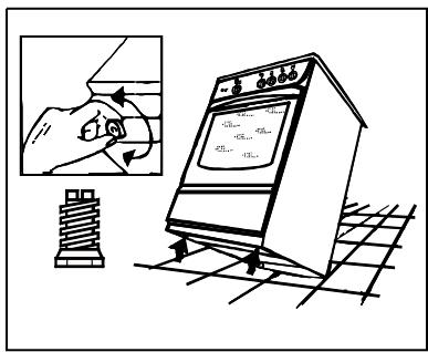 FAGOR CFF1031C,  CFF1054CX,  CFF1054GA - Positioning of a cooker: - 2