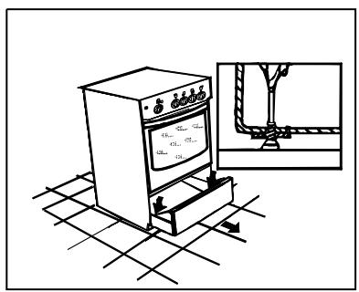 FAGOR CFF1031C,  CFF1054CX,  CFF1054GA - Emmenagement de la cuisinière - 2