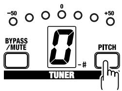 ROLAND AD-8 - Press the PITCH button. - 1