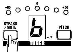 ROLAND AD-8 - Press the BYPASS/MUTE button. - 1