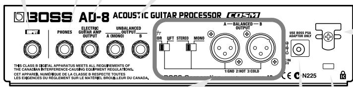 ROLAND AD-8 - UNBALANCED OUTPUT A (MONO)/B jacks - 2