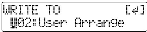 WRITE TO [4] I/O2:User Arrange