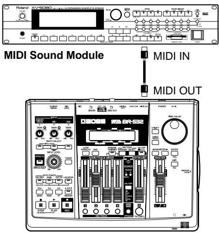 MIDI Sound Module MIDI IN MIDI OUT