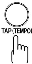 ROLAND BR-532 - Tapping to change the tempo - 1