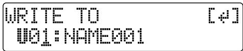 WRITE TO [4] 001: NAME001
