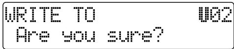 WRITE TO Are you sure?