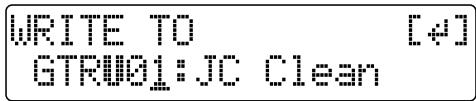 WRITE TO GTRU01:JC CLEAN
