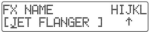 FX NAME HIJKL [JET FLANGER] ↑