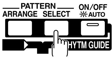 PATTERN ARRANGE SELECT ON/OFF ※AUTO HYTM GUIDE