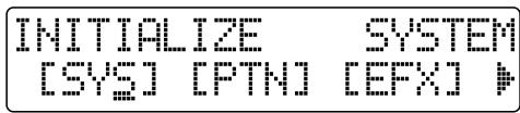INITIALIZE SYSTEM [SYST] [IPTN] [EFX] #