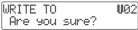 WRITE TO Are you sure?