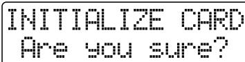 ROLAND BR-532 - Formatting the memory card—Initialize - 5