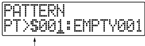 ROLAND BR-600 - When Pattern mode is selected - 1