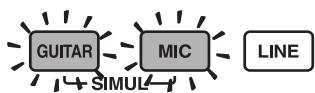 ROLAND BR-600 - If INPUT SELECT [LINE] or [SIMUL] are lit - 2