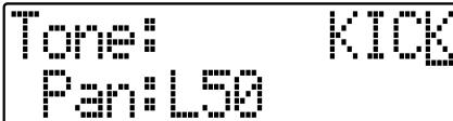 ROLAND BR-600 - Changing the position (pan) of the drum sounds - 3