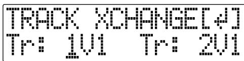 ROLAND BR-600 - Ex.: exchanging all the data on track 1 with all the data on track 2 - 3