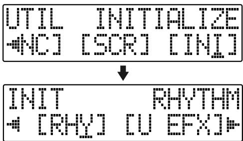 ROLAND BR-600 - Initializing the Rhythm Arrangements/Patterns/Drum Kits - 1