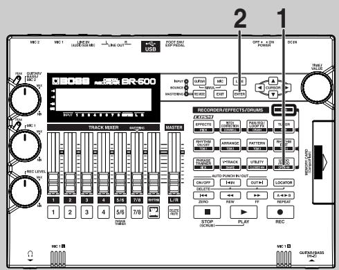 ROLAND BR-600 - Reversing the Last Operation (Undo) - 1