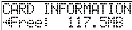 ROLAND BR-600 - Remaining memory - 1