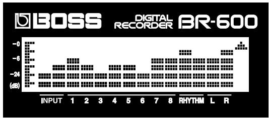 ROLAND BR-600 - Displaying the Level Meter - 1
