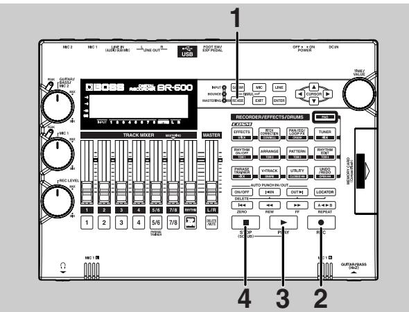 ROLAND BR-600 - Procedure - 1